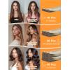 imageDOORES Hair Extensions Real Human Hair Ash Blonde Highlighted Platinum Blonde 18 Inch 50g 20pcs Real Human Hair Extensions Tape in Skin Weft Natural Remy Straight Hair