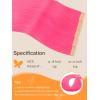 imageDOORES Hair Extensions Real Human Hair Hot Pink 18 Inch 25g 10pcs Tape in Skin Weft Natural Remy Straight Hair Extensions