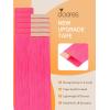 imageDOORES Hair Extensions Real Human Hair Hot Pink 18 Inch 25g 10pcs Tape in Skin Weft Natural Remy Straight Hair Extensions