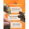 imageDOORES Hand Tied Weft Hair Extensions Human Hair 18 Inch Ash Brown to Platinum Blonde 50g Hair Extensions Human Hair Natural Straight