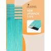 imageDOORES Human Hair Extensions Teal Green Tape Straight 25g 10pcs 16 Inch
