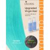 imageDOORES Human Hair Extensions Teal Green Tape Straight 25g 10pcs 16 Inch