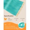 imageDOORES Human Hair Extensions Teal Green Tape Straight 25g 10pcs 16 Inch