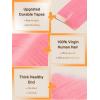 imageDOORES Human Hair Tape in Extensions Peach Pink Tape ins 18 Inch 25g 10pcs Tape in Hair Extensions Human Hair Skin Weft Natural Remy Straight Hair