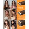 imageDOORES Tape in Hair Extensions Balayage Dark Brown to Chestnut Brown 25g 10pcs 18 Inch Remy Straight Hair Skin Weft