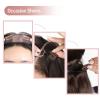 imageDOORES 2 Pieces Hair Extensions Clip 6Teeth UShape 30mm 12gpcs Metal Snap Clips for Hair Extensions Hairpiece Wig Accessories Clips with Rubber Silicone Back Black