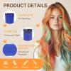 imageDOORES 22 Inch Colored Clip in Hair Extensions 12 Pcs Sky Blue Hair Extensions Party Highlights Gift Scene Hair Extensions Colorful Hairpieces Gifts for Girls Synthetic Hairpiece Straight Sky BlueBlue