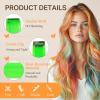 imageDOORES 22 Inch Colored Clip in Hair Extensions 12 Pcs Sky Blue Hair Extensions Party Highlights Gift Scene Hair Extensions Colorful Hairpieces Gifts for Girls Synthetic Hairpiece Straight Sky BlueGreen