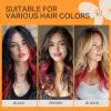 imageDOORES 22 Inch Colored Clip in Hair Extensions 12 Pcs Sky Blue Hair Extensions Party Highlights Gift Scene Hair Extensions Colorful Hairpieces Gifts for Girls Synthetic Hairpiece Straight Sky BlueRed
