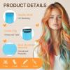 imageDOORES 22 Inch Colored Clip in Hair Extensions 12 Pcs Sky Blue Hair Extensions Party Highlights Gift Scene Hair Extensions Colorful Hairpieces Gifts for Girls Synthetic Hairpiece Straight Sky BlueSky blue