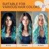 imageDOORES 22 Inch Colored Clip in Hair Extensions 12 Pcs Sky Blue Hair Extensions Party Highlights Gift Scene Hair Extensions Colorful Hairpieces Gifts for Girls Synthetic Hairpiece Straight Sky BlueTeal blue
