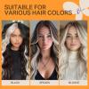 imageDOORES 22 Inch Colored Clip in Hair Extensions 12 Pcs Sky Blue Hair Extensions Party Highlights Gift Scene Hair Extensions Colorful Hairpieces Gifts for Girls Synthetic Hairpiece Straight Sky BlueWhite