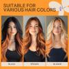 imageDOORES 22 Inch Colored Clip in Hair Extensions 12 Pcs Sky Blue Hair Extensions Party Highlights Gift Scene Hair Extensions Colorful Hairpieces Gifts for Girls Synthetic Hairpiece Straight Sky BlueOrange