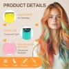 imageDOORES 22 Inch Colored Clip in Hair Extensions 12 Pcs Sky Blue Hair Extensions Party Highlights Gift Scene Hair Extensions Colorful Hairpieces Gifts for Girls Synthetic Hairpiece Straight Sky Blue12COLOR