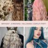 imageDOORES Clip in Hair Tinsel Kit 6 Pcs 24 Inch Rainbow Glitter Tinsel Hair Extensions Girls Women ampamp Kids Heat Resistant Dazzle Fairy Hairstyles Decoration Kit for Birthday Party Christmas HalloweenClipRainbow