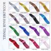 imageDOORES Clip in Hair Tinsel Kit 6 Pcs 24 Inch Rainbow Glitter Tinsel Hair Extensions Girls Women ampamp Kids Heat Resistant Dazzle Fairy Hairstyles Decoration Kit for Birthday Party Christmas Halloween16 Color
