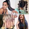 imageDOORES Clip in Hair Tinsel Kit 6 Pcs 24 Inch Rainbow Glitter Tinsel Hair Extensions Girls Women ampamp Kids Heat Resistant Dazzle Fairy Hairstyles Decoration Kit for Birthday Party Christmas HalloweenClipRainbow