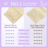 imageDOORES Genius Seamless Clip in Hair Extensions Platinum Blonde 18 Inch 7pcs 120g Human Hair Extensions Seamless Clip ins Weft Straight Hair Invisi Edge Weft60APlatinum Blonde