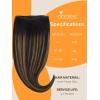 imageDOORES Genius Sew in Weft Hair Extensions Human Hair 20 Inch Natural Black to Chestnut Brown 60g Sew in Extensions Human Hair Handtied Weft Extensions