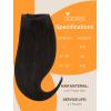 imageDOORES Genius Sew in Weft Hair Virgin Human Hair Extensions 20 Inch Dark Brown 60g Real Extensions Genius Sew In