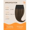 imageDOORES Genius Tape in Weft Hair Extensions Human Hair Balayage Dark Brown to Chestnut Brown 18 Inch 50g Genius Seamless Weft Invisible Wide PU