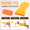 imageDOORES Hair Extension Tape Tabs 72pcs Double Sided Replacement Tape Adhesive Invisible No Residue Transparent Tapes for Hair Extensions 72 Tabs 4 x 08 cm157 x 031 inch Scraper Tools  72 Tabs