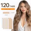 imageDOORES Hair Extension Tape Tabs 72pcs Double Sided Replacement Tape Adhesive Invisible No Residue Transparent Tapes for Hair Extensions 72 Tabs 4 x 08 cm157 x 031 inch120 Tabs Double Sided