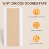 imageDOORES Hair Extension Tape Tabs 72pcs Double Sided Replacement Tape Adhesive Invisible No Residue Transparent Tapes for Hair Extensions 72 Tabs 4 x 08 cm157 x 031 inch24 Tabs Double Sided