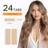 imageDOORES Hair Extension Tape Tabs 72pcs Double Sided Replacement Tape Adhesive Invisible No Residue Transparent Tapes for Hair Extensions 72 Tabs 4 x 08 cm157 x 031 inch24 Tabs Double Sided