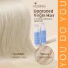 imageDOORES Hair Extensions Real Human Hair Clip in Platinum Blonde 18 Inch 150g 9pcs Remy Hair Extensions Clip in Human Hair Human Hair Extensions Clip ins Silky Straight Thick Real Hair