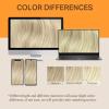 imageDOORES Hair Extensions Real Human Hair Platinum Blonde 95g 18 Inch Real Human Hair Extensions Invisible Line Adjustable Size Hairpiece Secret Wire Extensions for Women