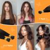 imageDOORES I Tip Hair Extensions Human Hair Balayage Natural Black to Chestnut Brown 16 Inch 50g100s Itip Extensions Human Hair Cold Fusion Hair Extensions Natural Straight Itip Extensions