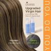 imageDOORES I Tip Hair Extensions Real Human Hair Balayage Dark Brown to Chestnut Brown 18 Inch 50g50sI Tips Hair Extensions Human Hair Invisible I Tips Extensions Cold Fusion Hair Extensions Straight