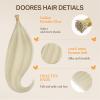 imageDOORES ITip Human Hair Extensions Ash Blonde Highlighted Platinum Blonde 50g50s 18 Inch Long Straight I Tip Hair Extensions Invisible Human Hair Cold Fusion Hair Extensions