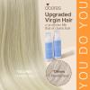 imageDOORES ITip Human Hair Extensions Ash Blonde Highlighted Platinum Blonde 50g50s 18 Inch Long Straight I Tip Hair Extensions Invisible Human Hair Cold Fusion Hair Extensions