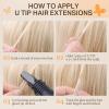 imageDOORES K Tip Hair Extensions Dark Brown to Chestnut Brown 18 Inch 50g50s U Tip Hair Extensions Human Hair