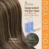 imageDOORES K Tip Hair Extensions Dark Brown to Chestnut Brown 18 Inch 50g50s U Tip Hair Extensions Human Hair