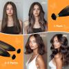 imageDOORES K Tip Hair Extensions Dark Brown to Chestnut Brown 18 Inch 50g50s U Tip Hair Extensions Human Hair