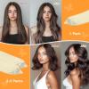 imageDOORES Micro Bead Hair Extensions Real Human Hair Virgin Hair Platinum Blonde 18 Inch 50g50s Invisible Bead Extensions Human Hair