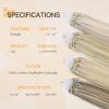 imageDOORES Micro Bead Hair Extensions Real Human Hair Virgin Hair Platinum Blonde 18 Inch 50g50s Invisible Bead Extensions Human Hair