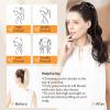imageDOORES Ponytail Extension Human Hair Extensions Platinum Blonde 18 Inch 80g Clip in Hair Extension Ponytail Straight Wrap Around Hair Extensions Remy Human Hair with Magic Paste Natural Hair2 Dark Brown