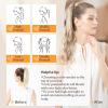 imageDOORES Ponytail Extension Human Hair Extensions Platinum Blonde 18 Inch 80g Clip in Hair Extension Ponytail Straight Wrap Around Hair Extensions Remy Human Hair with Magic Paste Natural Hair17A60A Ash Blonde Highlighted Platinum Blonde