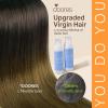 imageDOORES Seamless Clip in Hair Extensions Human Hair Chocolate Dip Color Melt 7pcs 150g 20 Inch Remy Hair Natural Straight Hair Thin Weft Hair invisible Edge