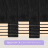 imageDOORES Tape in Hair Extensions Human Hair Jet Black 18 Inch 50g20pcs Genius Tape in Extensions for Women Straight Invisible1B