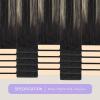 imageDOORES Tape in Hair Extensions Human Hair Jet Black 18 Inch 50g20pcs Genius Tape in Extensions for Women Straight InvisibleT1B19P1B
