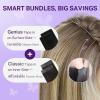 imageDOORES Tape in Hair Extensions Human Hair Jet Black 18 Inch 50g20pcs Genius Tape in Extensions for Women Straight InvisibleT1B19P1B