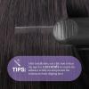 imageDOORES Tape in Hair Extensions Human Hair Jet Black 18 Inch 50g20pcs Genius Tape in Extensions for Women Straight InvisibleT427P4
