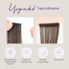 imageDOORES Tape in Hair Extensions Human Hair Jet Black 18 Inch 50g20pcs Genius Tape in Extensions for Women Straight InvisibleT427P4