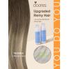 imageDOORES Weft Hair Extensions Balayage Walnut Brown to Ash Brown and Bleach Blonde 16 Inch 100g Sew In Real Human Hair Straight Natural Weave