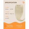 imageDOORES Weft Hair Extensions Human Hair Seamless Wide Tape Ash Blonde Highlighted Platinum Blonde 18 Inch 50g Invisible Genius Tape in Weft Extensions Remy